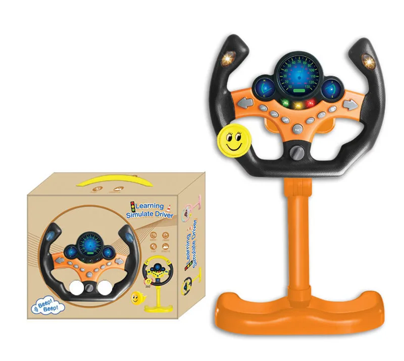 Electric Simulation Steering Wheel Toy With Light And Sound Educational Children Co-Pilot Children'S Car Toy Vocal Toy Gift 11