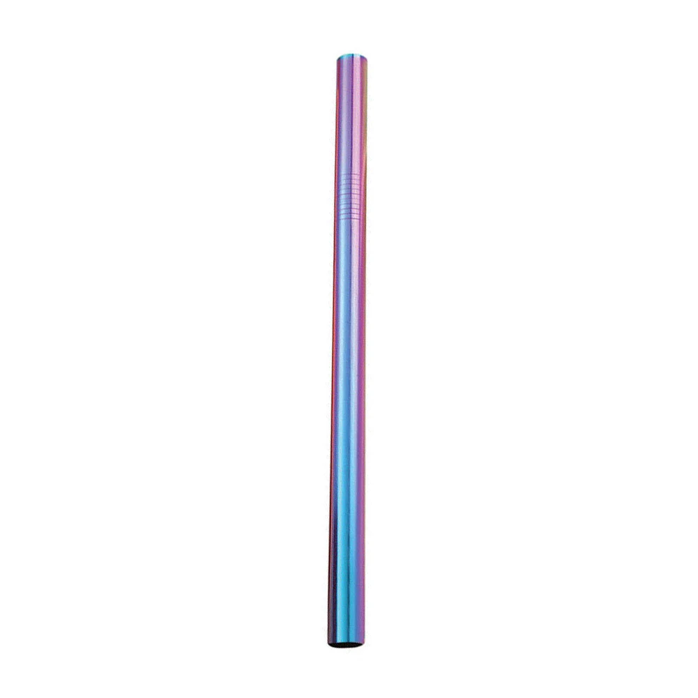 colors12mm 304 Нержавеющая сталь металлическая прямая соломинка для питья eco-friendly соломка из нержавеющей стали для перламутровый молочный чай сок прямо напиток - Цвет: colors12mm