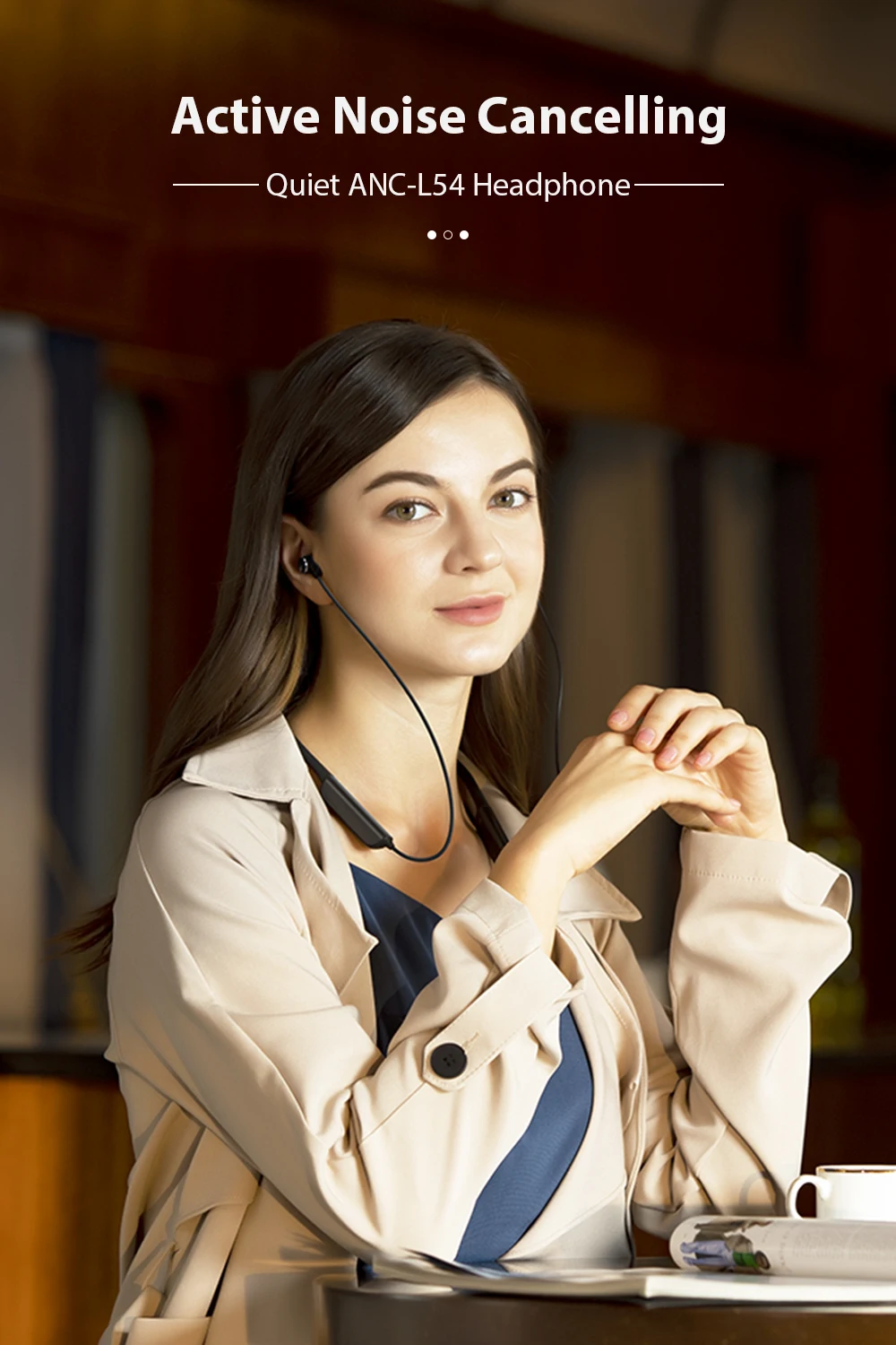 DACOM L54 тихие ANC Bluetooth наушники IPX7 водонепроницаемый активный шумоподавление беспроводные наушники Встроенный микрофон для iPhone huawei