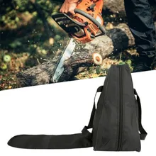 

1PC Chainsaw Waterproof Carrying Bag Polyester Black Holdall Case Protective Holdin Box With Larger Adjustable Carry Strap