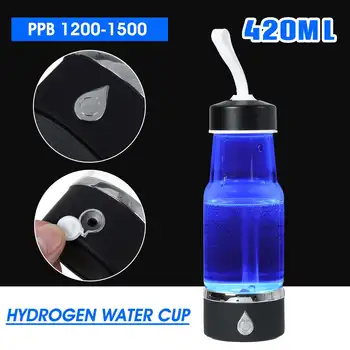 

Portable 420ML Water Ionizer Bottle Rechargeable Negative Ion Water Cup Hydrogens-rich Water Cup Water Generator Alkaline