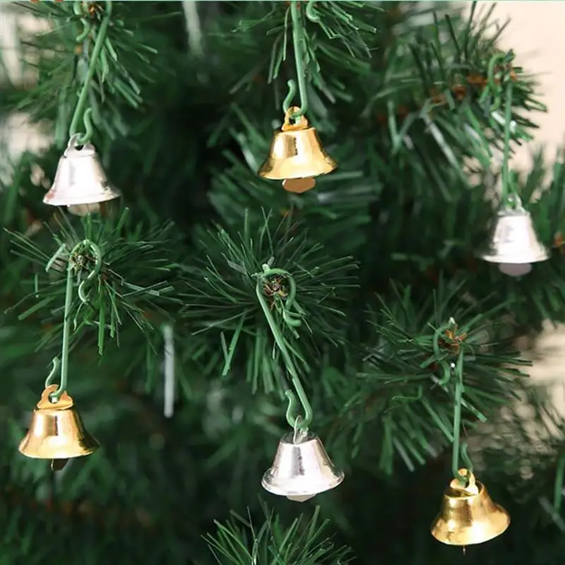 100pcs 1cm Fashion Small Mini Jingle Bells Gold Pet Hanging Metal Bell Wedding Christmas Decoration Accessories Bells For Crafts