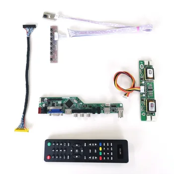 

For LM190E03-TLB2/TLB4 LCD panel monitor T.V56 drive card board HDMI VGA USB AV RF LVDS 4CCFL 30Pin keyboard+Remote+Inverter Kit