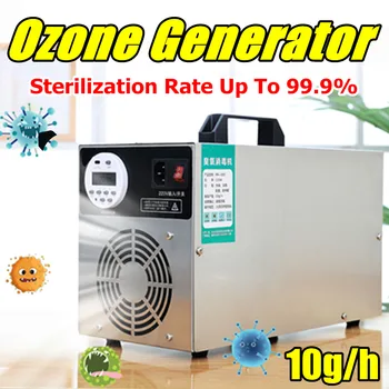 

10g/h Air Ozone Generator Digital Monitor Air Purifier Sterilizer Ozonator Portable Ozonizer Cleaner Sterilizer with Timer 220V