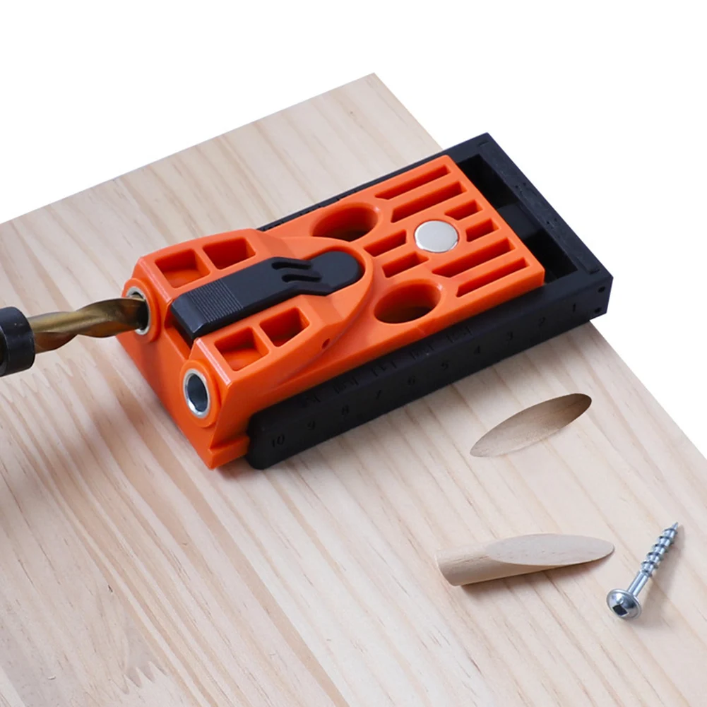 Kit de herramienta de localizador de perforación para madera guía de perforación de agujero de madera Herramienta de localización de posicionador de carpintería 