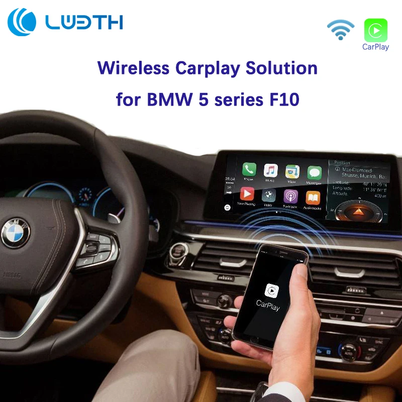 

For BMW 5 Series F10 CIC Wireless Apple Carplay Android auto GPS NAVI Cam