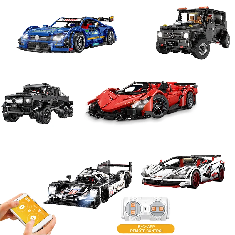 Legoing Technic Car Motor Electric Remote Control RACing Car Building Blocks Legoeds Creator Programming Supercar Model Kid Toys