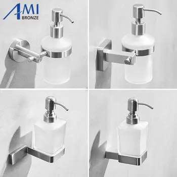 

304 Stainless Steel Soap Dispenser Luxury Bathroom Hand Soap Bottle Press-Type Liquid Soap Dispensers