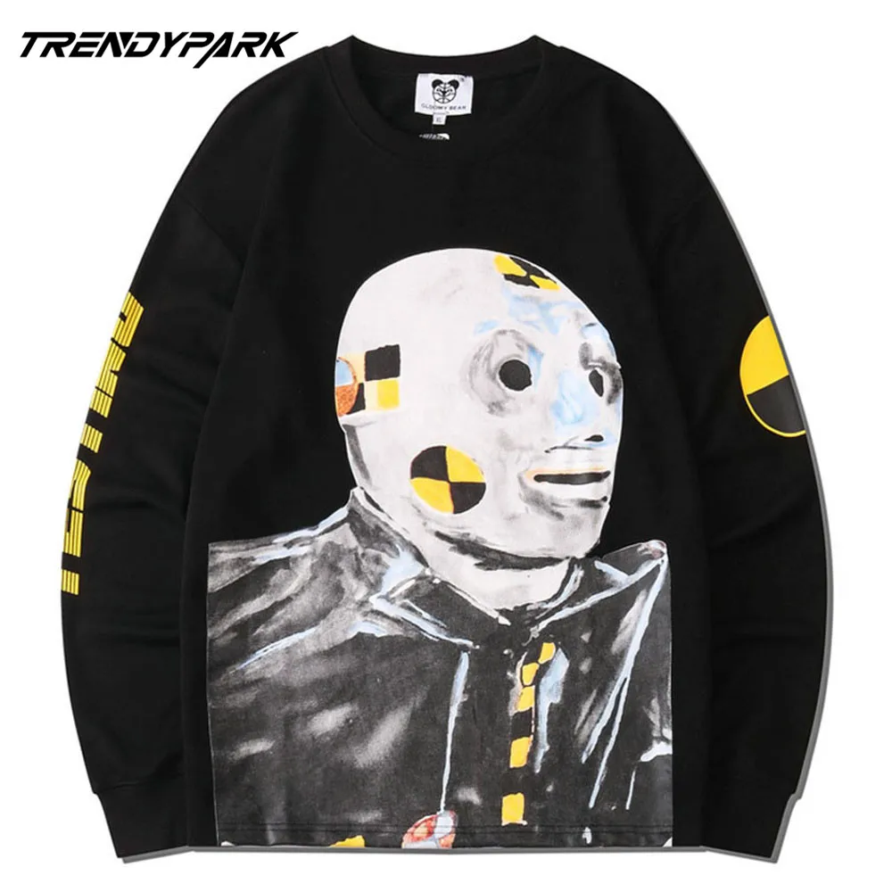 Свитшот мужской с изображением радиации уличная одежда пуловер в стиле хип-хоп