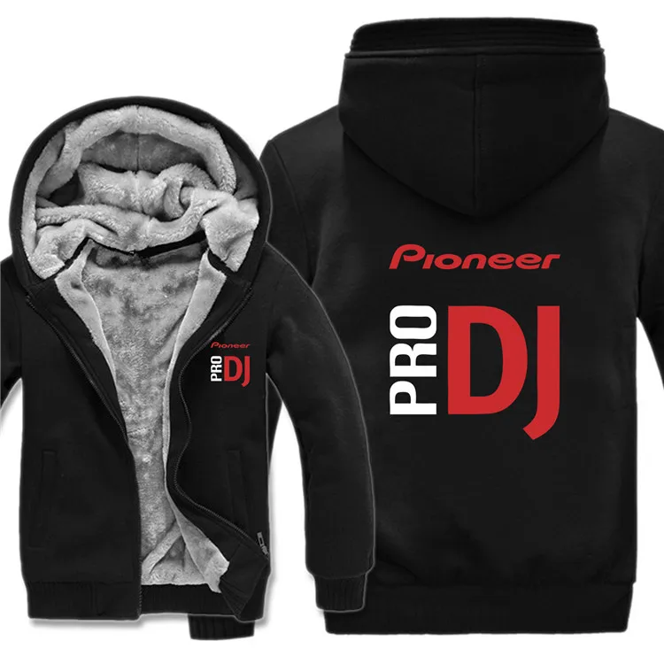 Pioneer DJ Pro толстовки мужские пальто на молнии флисовый утепленный человек Pioneer DJ Pro Толстовка Пуловер - Цвет: as picture