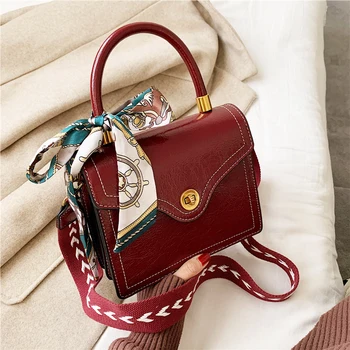 

Brand Women's Bags Fashion scarf Flap Women's Messenger Bags Luxury Female Crossbody Bags 2020 Designer Shoulder Bag Ladies