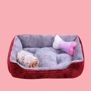 

Super Soft Pet Dog Beds Supplies,Washable Plush Dog Kennel Deep Sleep Dog House Velvet for Pet Dog Mats Sofa Dog Basket Pet Bed
