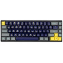 Bm65rgb bm65 rgb 65% quente swappable personalizado teclado mecânico pcb programado qmk através do firmware completo rgb interruptor underglow tipo c