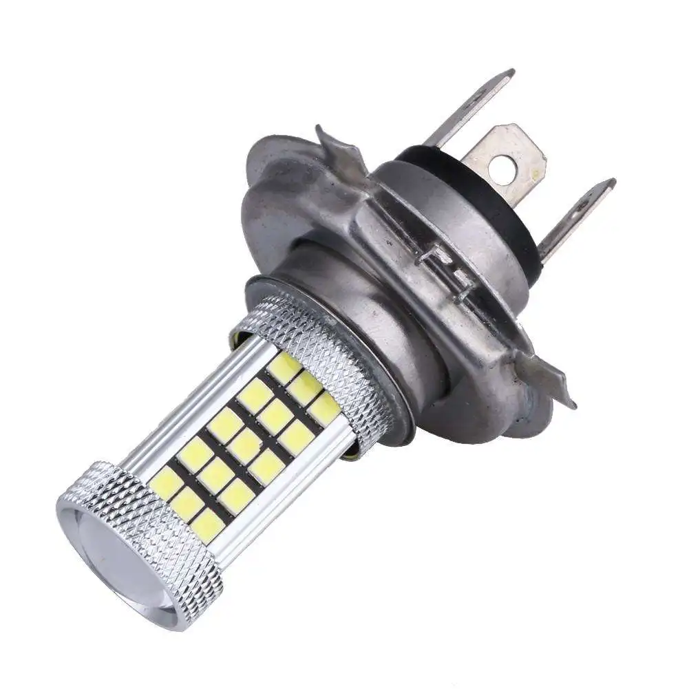 CA DC 12V H4 2835 63 светодиодный 6000K автомобильный проектор, противотуманный светильник, лампа белого цвета