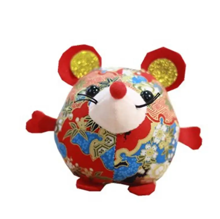 1 шт. милая крыса год талисман крысы плюшевая кукла в подарок Kawaii мультфильм