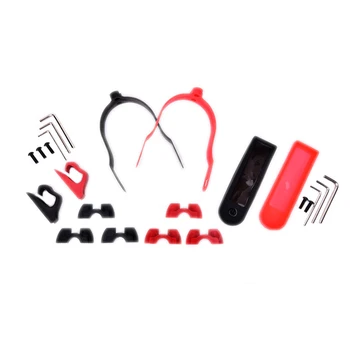 

1pc Front Hook Hanger+3pcs Shock Absorptions+1pc Fender Bracket+1pc Silicone Sleeve For Electric Scooter Accessories