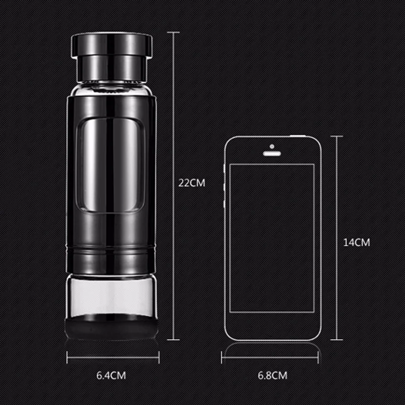 ABLA 430 мл стеклянная бутылка для воды с чайной заваркой бутылка для чая термостойкая