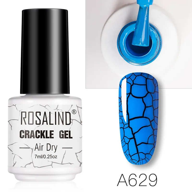 ROSALIND гель-кракле лак для ногтей 7 мл для дизайна ногтей маникюрный набор сухой воздух лак для ногтей нужен базовый цвет гель Лаки Lacuqer - Цвет: RTA-629