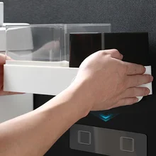 Держатель туалетной бумаги без ударов водонепроницаемый органайзер для хранения на полке для ванной комнаты-капля