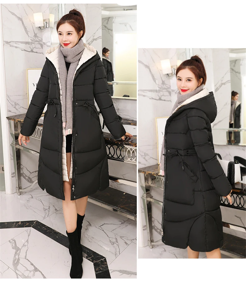 Длинная зимняя куртка женская синяя Winterjas dames парка пальто для женщин женские пальто и куртки manteau femme размера плюс