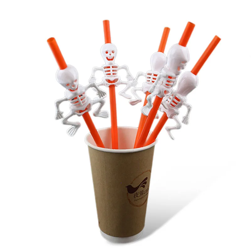 Соломенные соломинки для Хэллоуина украшения вечерние принадлежности