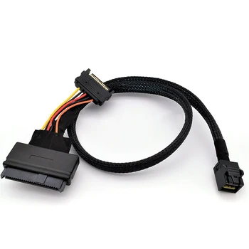 

Mini SAS-SFF 8639 36 Pin to Mini SAS-SFF 8643+15Pin Server Cable NK-Shopping