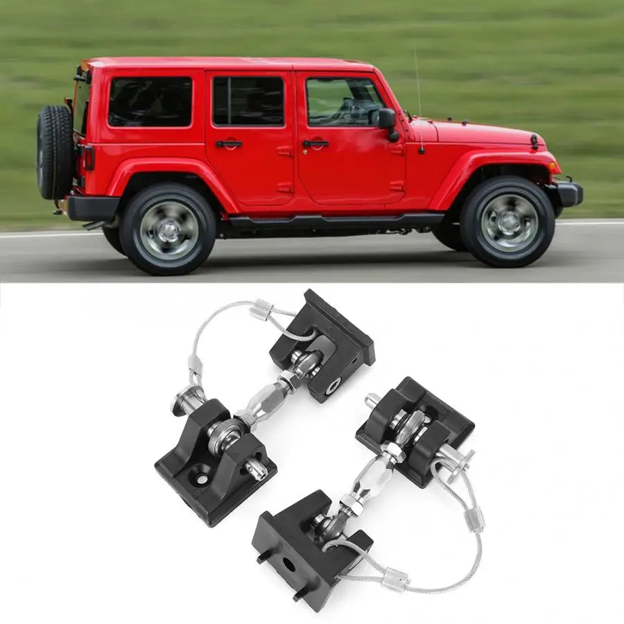2 шт защелка капота замок защелка держатель подходит для Jeep Wrangler JK& Unlimited 2007 2008 2009 2010 2011 2012- аксессуары