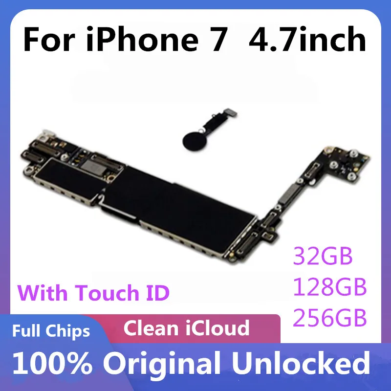 Материнская плата для iPhone 7 материнская с Touch ID/без Tocuh ID Полная работа логическая