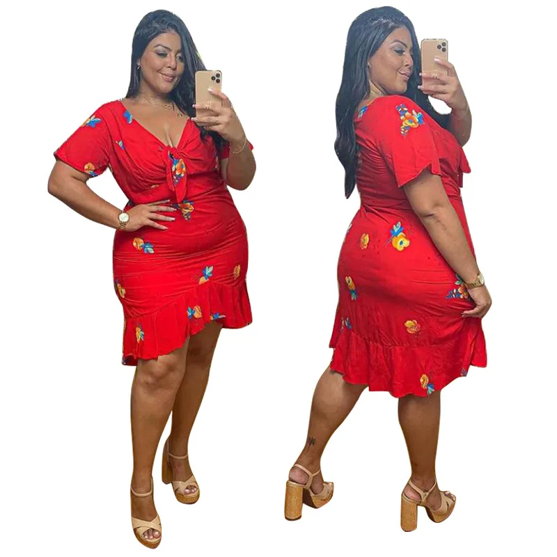 Woman Holiday Dress New Style Plus Size 