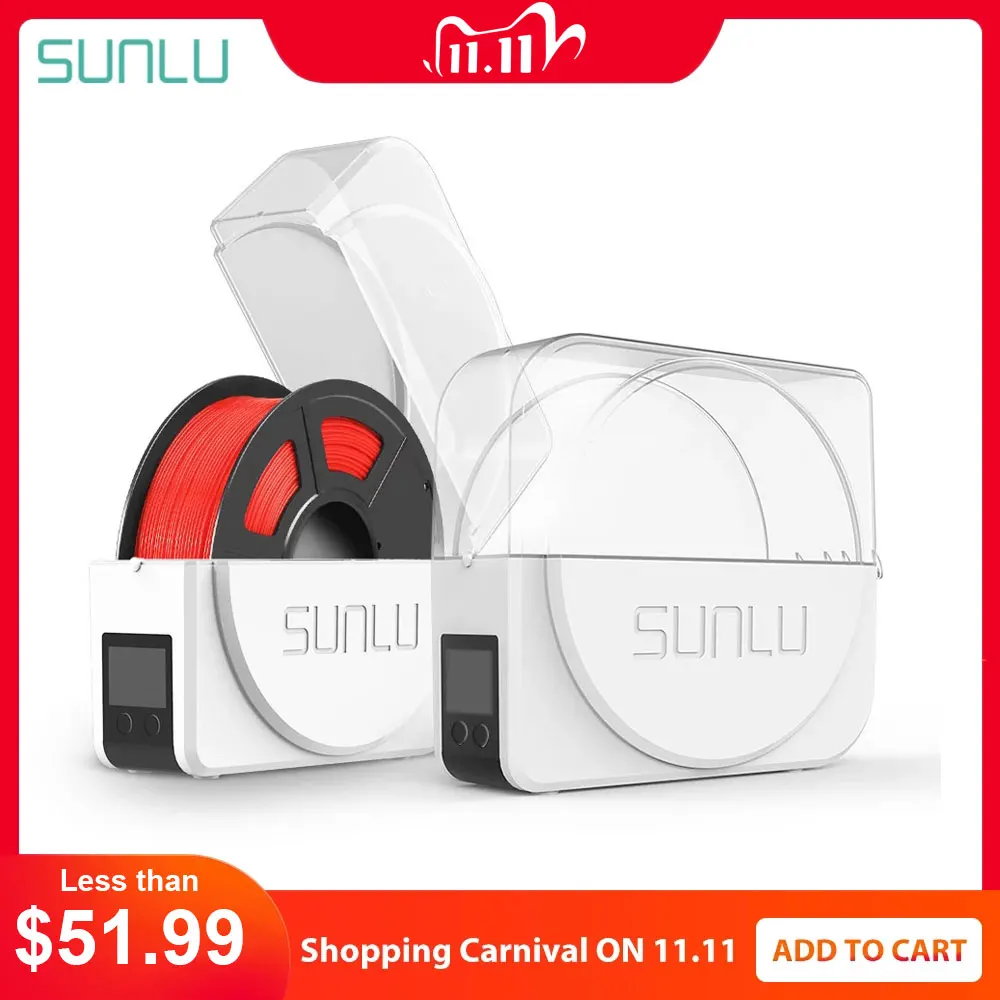 SUNLU 3D Filament Dryer Keep Filament Dry Storage Box 3D Printer Good Parneter FilaDryer S1 afbeelding
