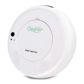 

3-In-1 Automatic Robot Vacuum Cleaner Rechargeable Smart Robot er Floor Auto Cleaning Mop er,White