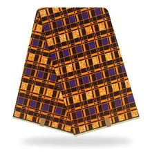 Высокое качество Африканский настоящий голландский воск 6 ярдов африканская ткань Анкара настоящий воск хлопок шитье для платья Y91016-8