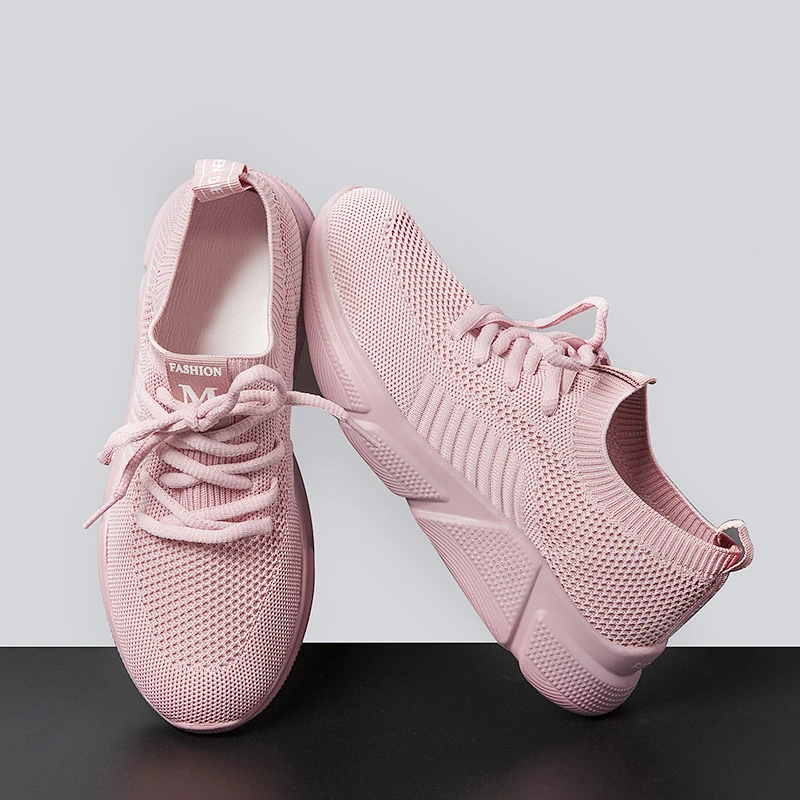 

Women Sport Shoes Casual Vulcanized Shoes Woman Mesh Breathable Spring Summer Trainers Ladies Footwear Tenis Feminino Esportivo