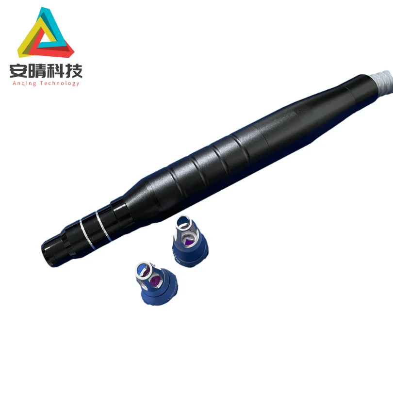 Portable hand-held picosecond handle to remove tattoos, spots and moles black face doll 532nm 1064nm beauty instrument accessori