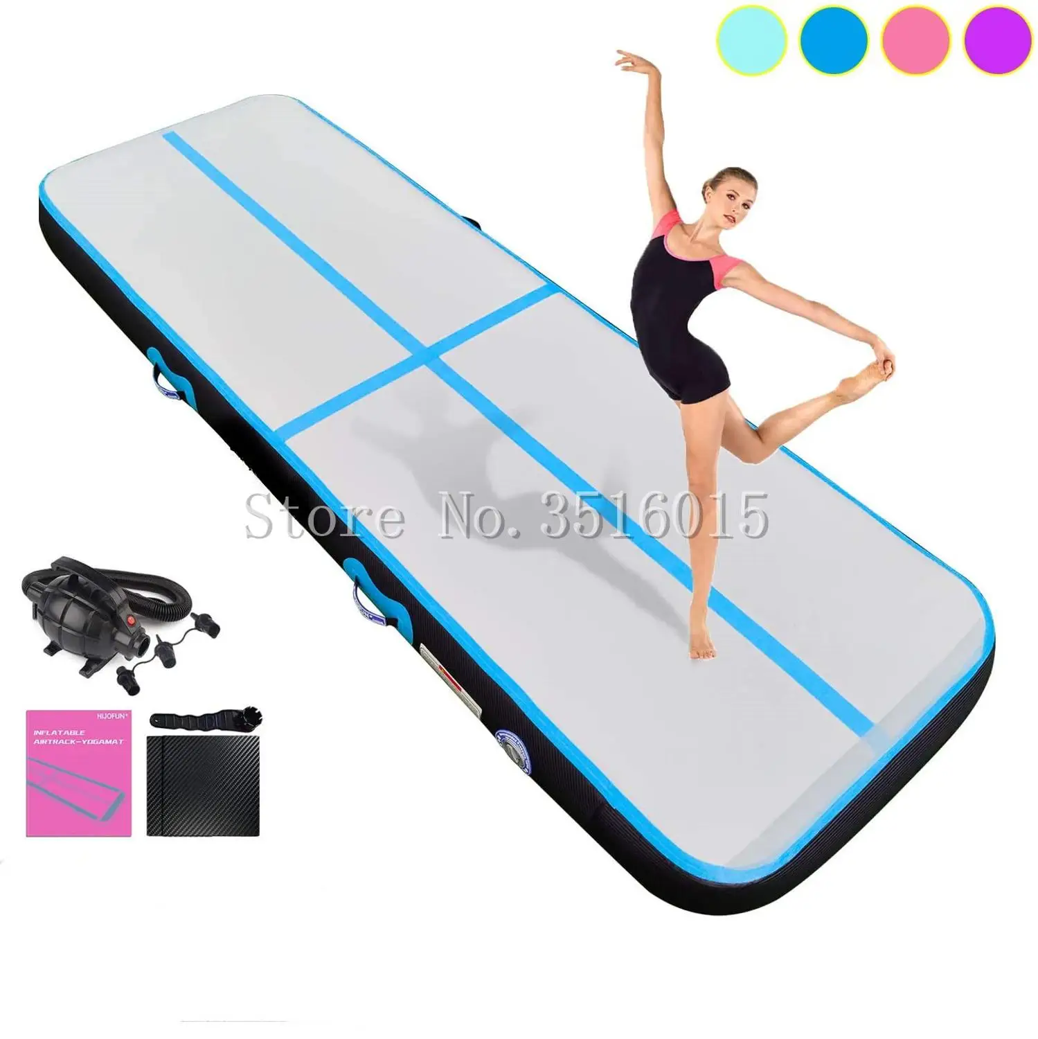 

Free Shipping 3/4/5m Inflatable Gymnastics Air Track Tumbling Mat 4 inches Thickness Airtrack Mats for Home