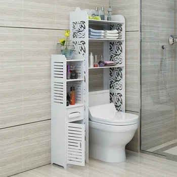 

Chamber Pot Rack Bathroom Storage Rack of Toilet Side Edge Cabinet Floor Bathroom Chamber Pot on Storage Rack European Style Sto