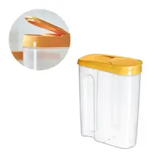Бытовая сухая еда Герметичные банки для хранения зерна канистра контейнер для кофе в зернах Mung Bean кухня хранения(1.8L/2.5L желтый