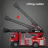 High Simulation Fire Rescue Truck With Sound Light Water Spray Multi-Function 62CM Large Size 270 Degree Rotation RC  Fire Truck 2