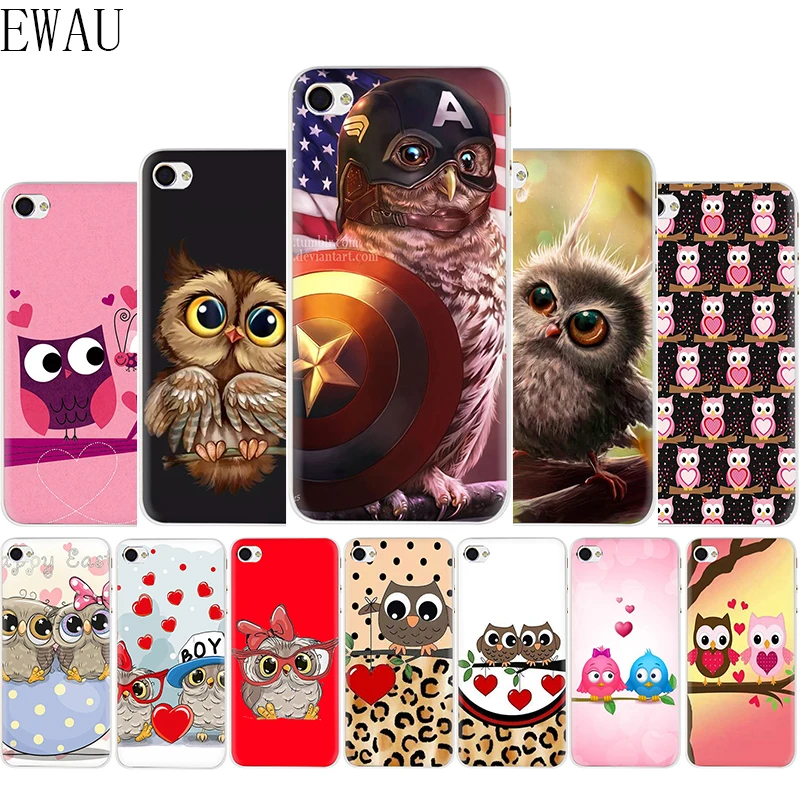EWAU милая сова мягкий силиконовый матовый чехол для телефона iPhone 5 5S SE 6 6s 7 8 plus X XR XS