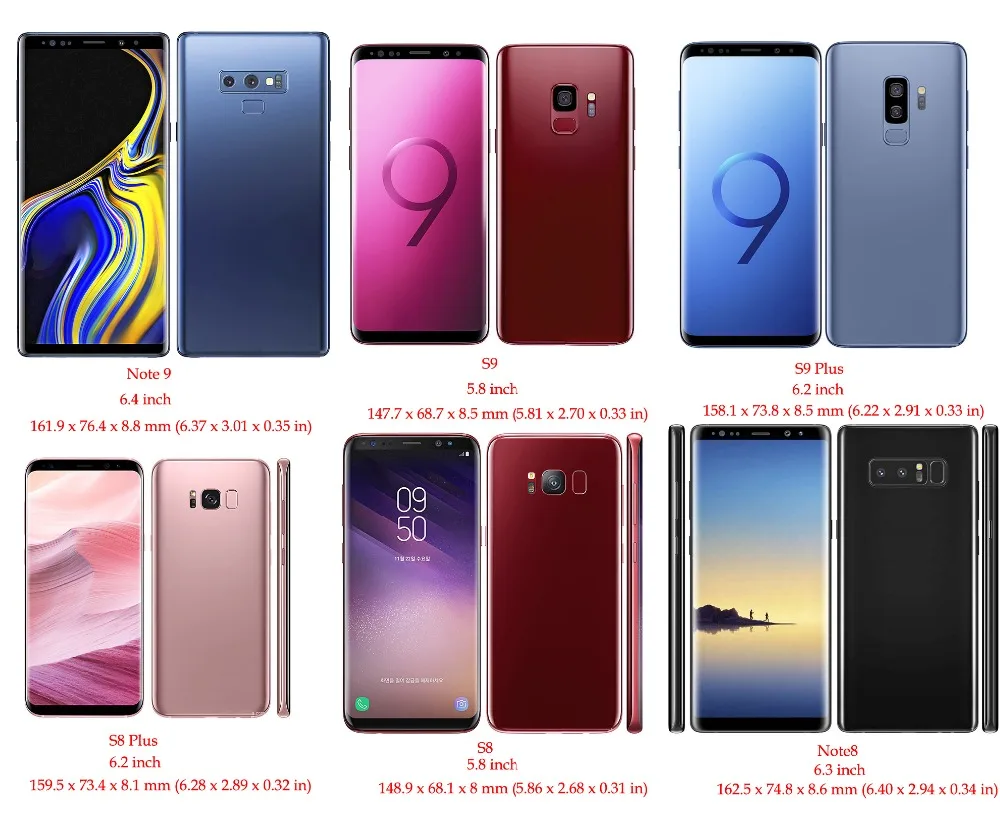 note9 s9 s8 plus