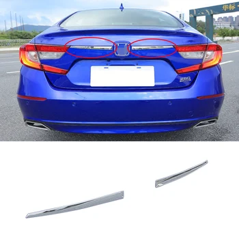 

Car styling accessories 2pcs/set stainless steel Trunk License Cover Trim Rear Door Accent For Honda Accord 2018-2019
