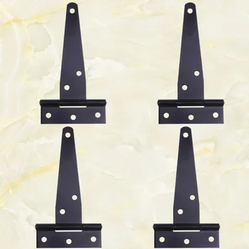 

4PCS Zinc Plating T Shape Hinges Rustproof Iron Triangle Hinges Special Sturdy Shed Hinge Prcatical Door Gates Hinges for Home S