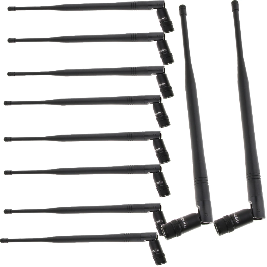 

Durable Plastic UHF Microphone Antenna Mic Replacement Part, Set of 8, No Wire