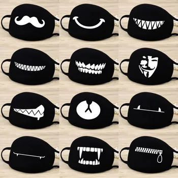 

Cotton Dust Mask Cartoon Expression Teeth Muffle Chanyeol Face Respirator Anti Kpop Bear Mouth Mask