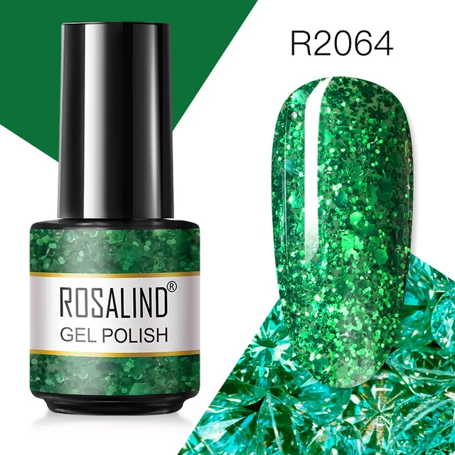 ROSALIND Gel Nail Polish 7ML Matte Base Top Coat For Soak Off Gel Polish UV LED Gel Semi Permanent Varnishes Design Nail Art RAR2064