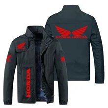 Honda Motorcycle Bike Jacket Honda Double Red Wing Logo Jacket Windbreaker Fashion Harajuku 2021 Autumn Winter Men Clothing Coat