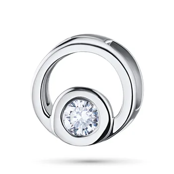 

Pendant in white gold with a diamond