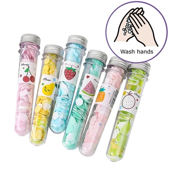 

Portable Travel Soap Paper Hand Washing Bath Clean Scented Slice Sheets Disposable Box Soap Paper Mini Petal Paper Soap Tube