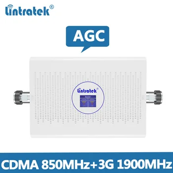 

Lintretek Repeater CDMA 850MHz 2G 3G Signal Booster 1900MHz Dual Band AGC Amplifier 70dB Cellphone Signal Repeater Band 5/Band 2
