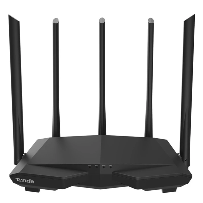 

Tenda New AC11 Router 2.4G/5.0GHz Smart Dual Band AC1200 5 Antennas Wireless WiFi Router Repeater, APP Remote Manage/Easy Setup
